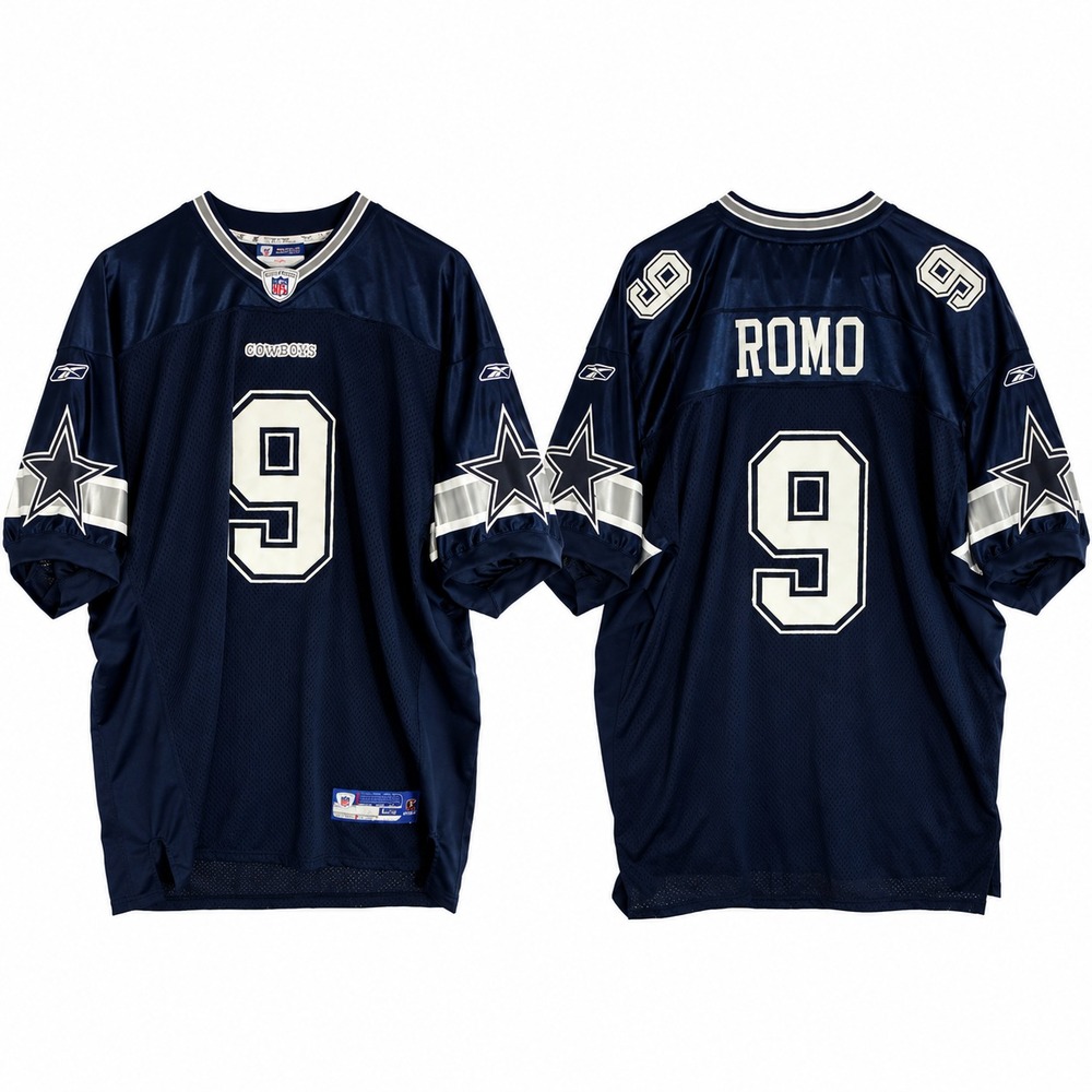 Dallas Cowboys Tony Romo #9 Reebok Jersey Men's Size 54 Navy Football NFL